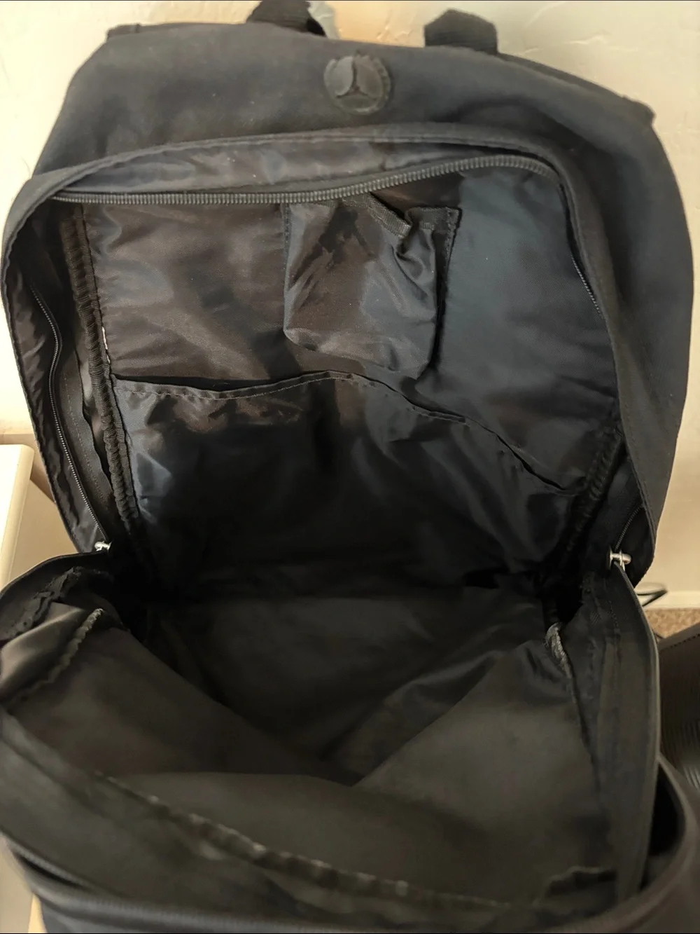Nike Men's Black and Gray Two-Tone Backpack